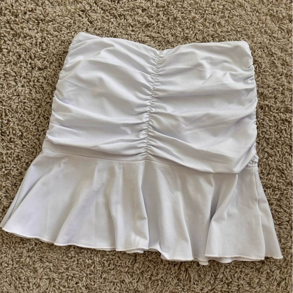 Ruched Mini Skirt